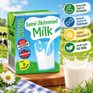 Viva Semi Skimmed Milk 200ml | Single Serve Milk