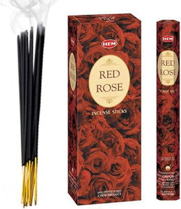 Hem Incense Sticks - Rose (6 x 20g) -120 Sticks
