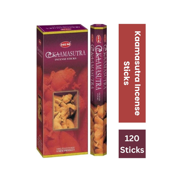 Hem Incense Sticks - Kamsutra (6 x 20g) -120 Sticks
