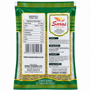 Saras Whole Fennel Seeds (Saunf) – 100g