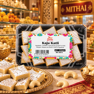 Saras Kaju Katli 225g | Traditional Indian Cashew Sweet | Mithai
