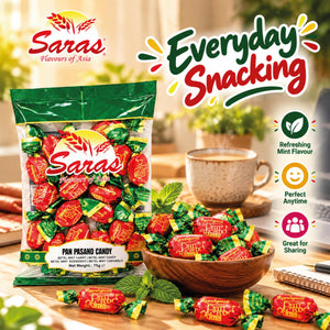 Saras Pan Pasand Candy 75g | Paan Flavoured Indian Candy