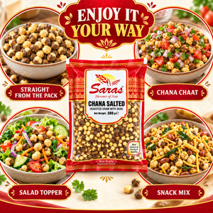 Saras Roasted Chana Salted 300g