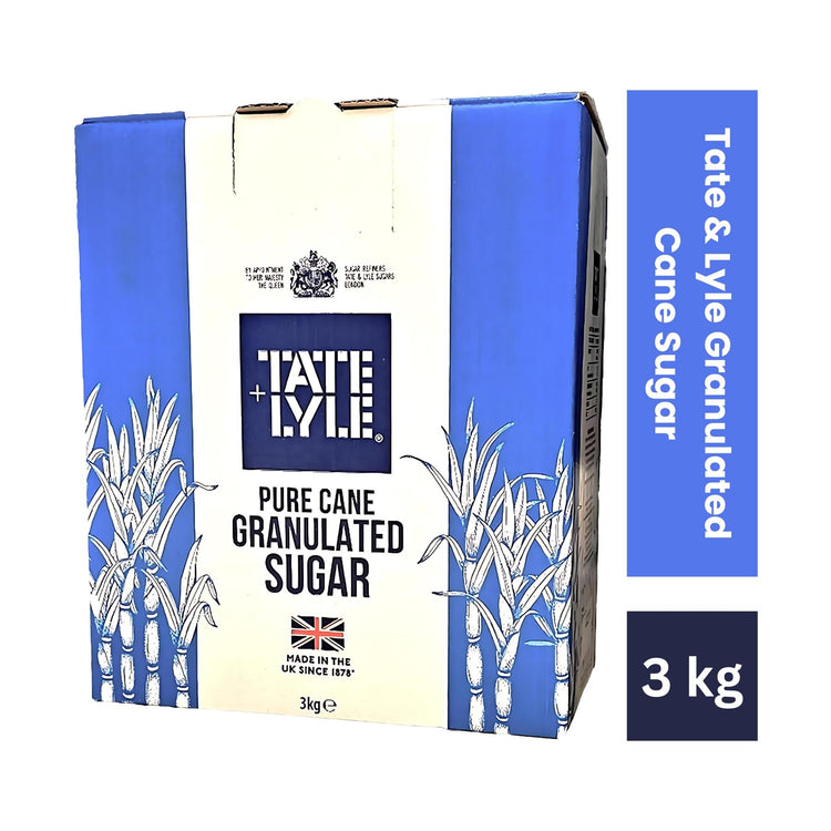 Tate & Lyle Premium Granulated Cane Sugar – 3 kg - Paper Drum