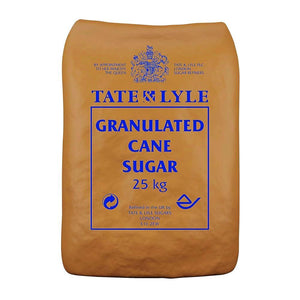 Tate & Lyle Premium Granulated Cane Sugar – 25 kg Bulk Bag |100% Pure Cane Sugar, Vegan‑Friendly, Gluten‑Free, Halal & Kosher Certified
