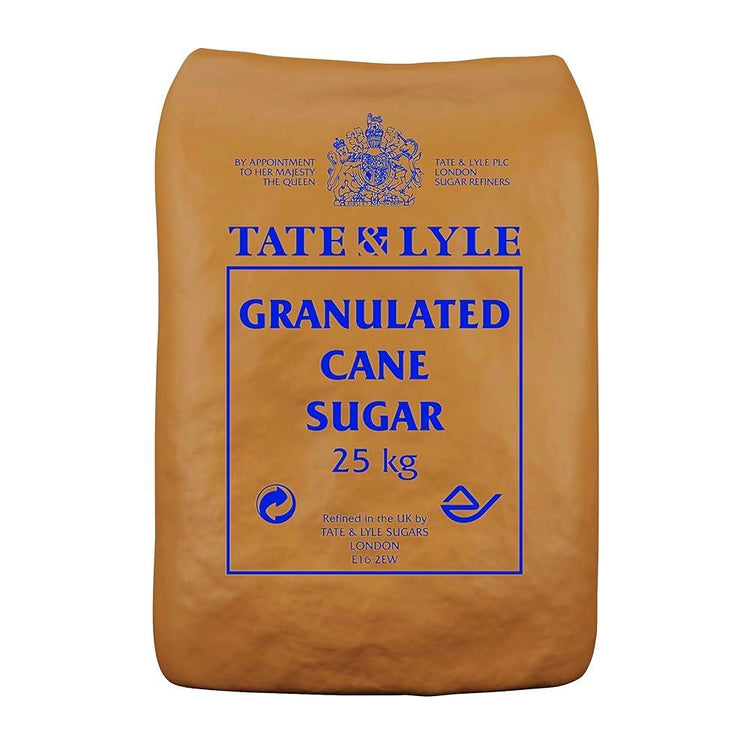 Tate & Lyle Premium Granulated Cane Sugar – 25 kg Bulk Bag |100% Pure Cane Sugar, Vegan‑Friendly, Gluten‑Free, Halal & Kosher Certified