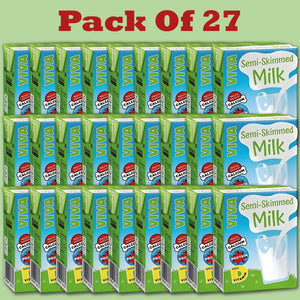 VIva Semi Skimmed Milk 200ml x 27