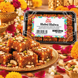 Saras Habshi Halwa 225g | Traditional Indian Black Halwa | Mithai