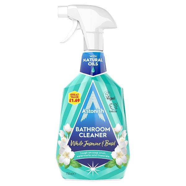 Astonish White Jasmine & Basil Bathroom Cleaner - 750ml