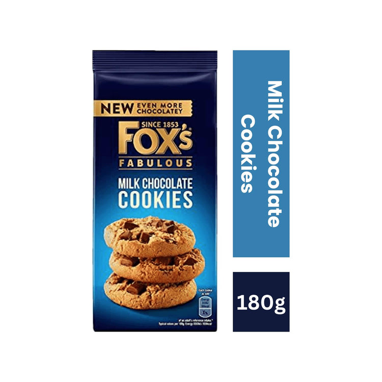 Fox's Fabulous Milk Chocolate Biscuits Cookies 180g