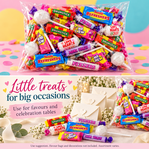 Swizzels Variety Mix Sweets, 3kg of Individually Wrapped Pieces in a Clear Bag, Assorted Sweets for Party Bags, Sharing and Celebrations