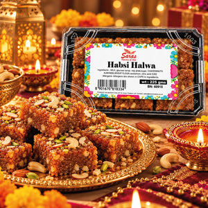 Saras Habshi Halwa 225g | Traditional Indian Black Halwa | Mithai