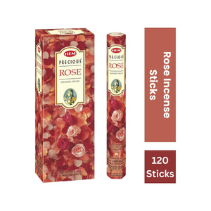 Hem Incense Sticks - Rose (6 x 20g) -120 Sticks