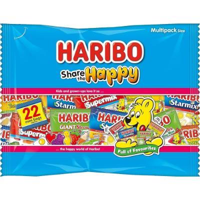 HARIBO Share the Happy 22 x 16g Mini Bags Party Multipack- 352g