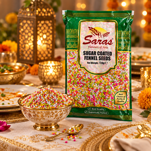 Saras SUGAR COATED Fennel Seeds 1Kg