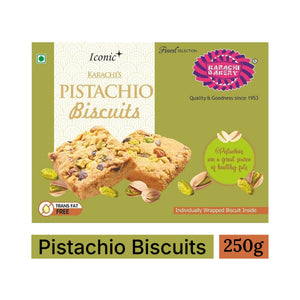Karachi Bakery Pistachio Biscuits 250g | Indian Pistachio Biscuits