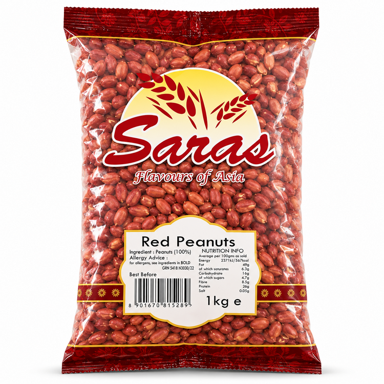 Saras Red Peanuts 1kg