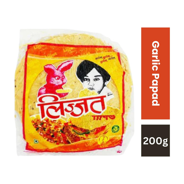 Lijjat Garlic Papad 200G