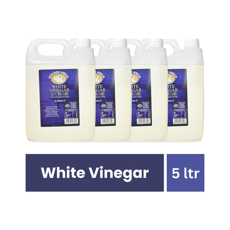 Golden Swan White Vinegar - 5 Litre (Pack of 4)