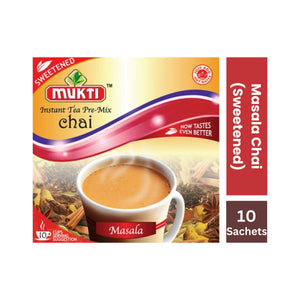Mukti Instant Tea Pre-Mix Chai Masala Sweetened- 220g (10 Sachets)