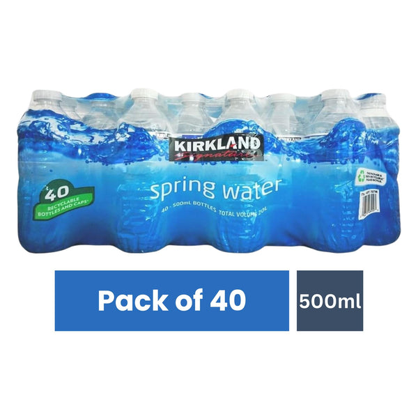 Kirkland Signature Spring Still Water - 40 x 500ml – Saras Foods UK
