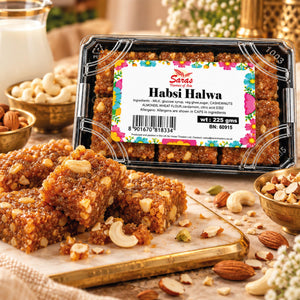 Saras Habshi Halwa 225g | Traditional Indian Black Halwa | Mithai