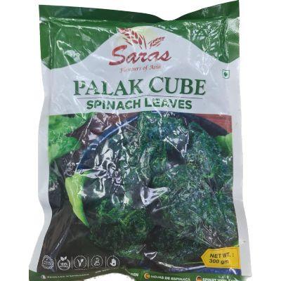 Saras Palak (Spinach) Cubes - 300g - FROZEN