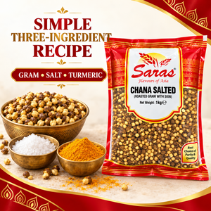 Saras Roasted Chana Salted 1Kg