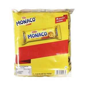 Parle Monaco Classic Biscuits 4 Pack - 63.3g Per Pack