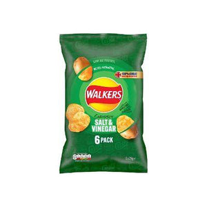 Walkers Salt & Vinegar Multipack Crisps 6x25g