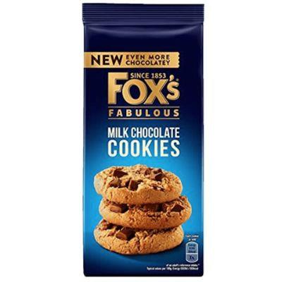 Fox's Fabulous Milk Chocolate Biscuits Cookies 180g
