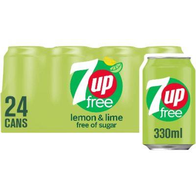 7 up Sugar Free Cans 330ml ( Pack of 24)