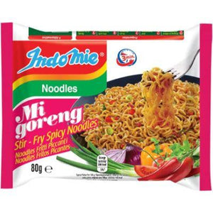 Indomie Mi Goreng Spicy Stir-Fry Noodles 80g - Pack of 40