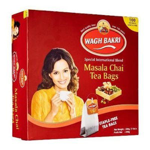 Wagh Bakri Masala Chai Tea Bags (100 Tea Bags) 200gms